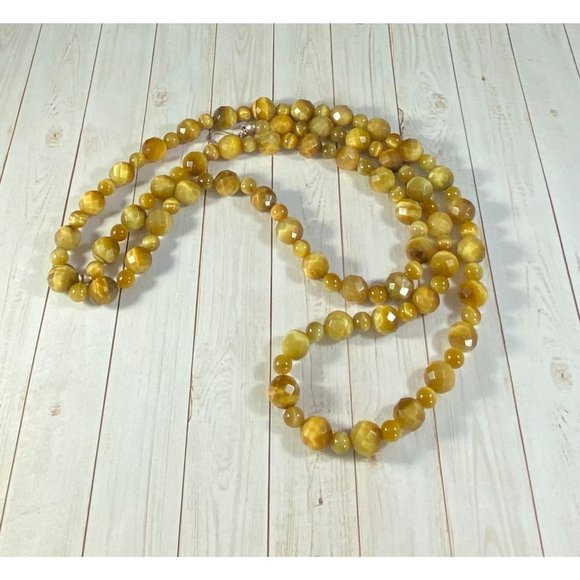 Jay King DTR Necklace 925 Tiger’s Eye Beaded Southwestern Signed - Picture 7 of 7